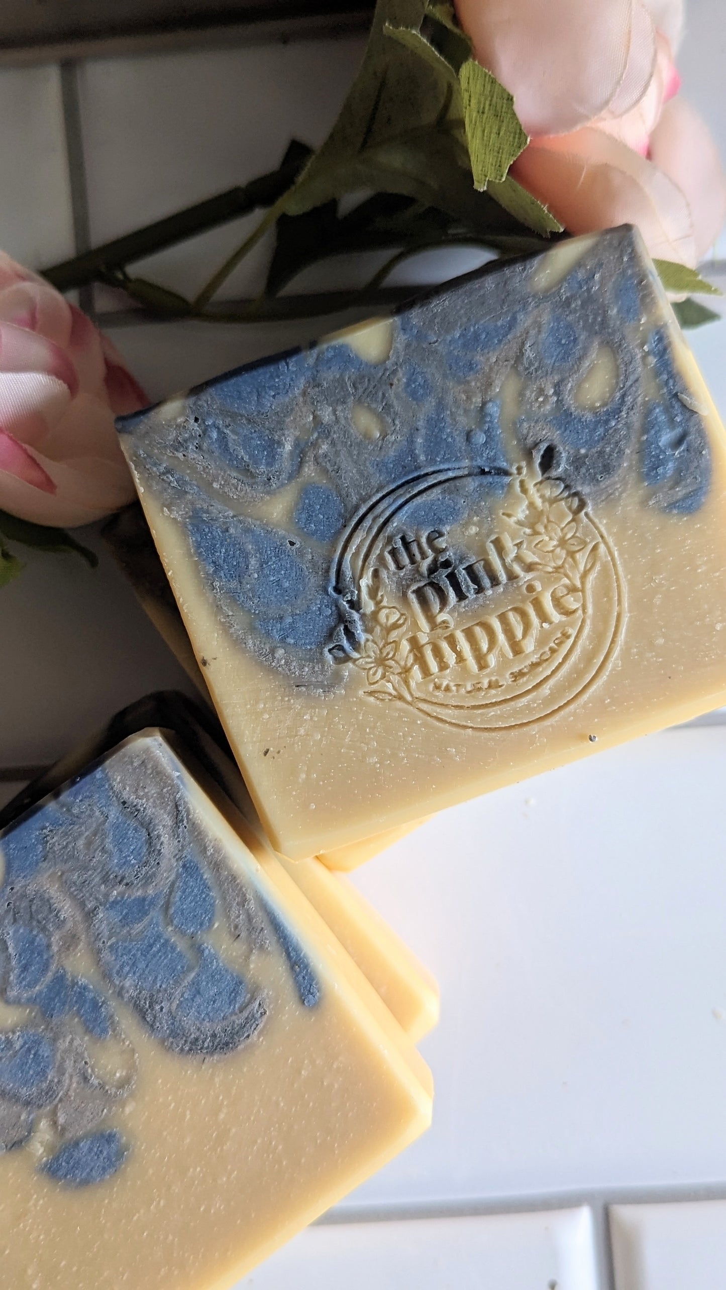 Rainstorm- 4.5 oz Handcrafted Goat Milk Soap-Patchouli, Peppermint, Bergamot