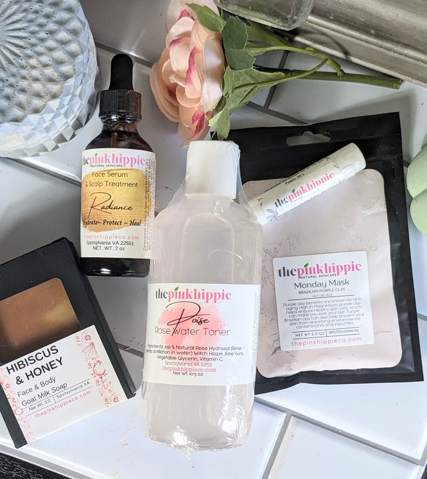 **Sale**Skin Care Collection- All Skin Types-Cleanser- Toner- Serum- Clay Mask-