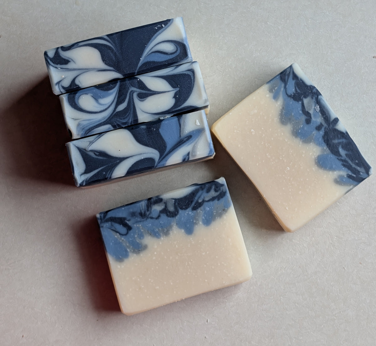 Rainstorm- 4.5 oz Handcrafted Goat Milk Soap-Patchouli, Peppermint, Bergamot