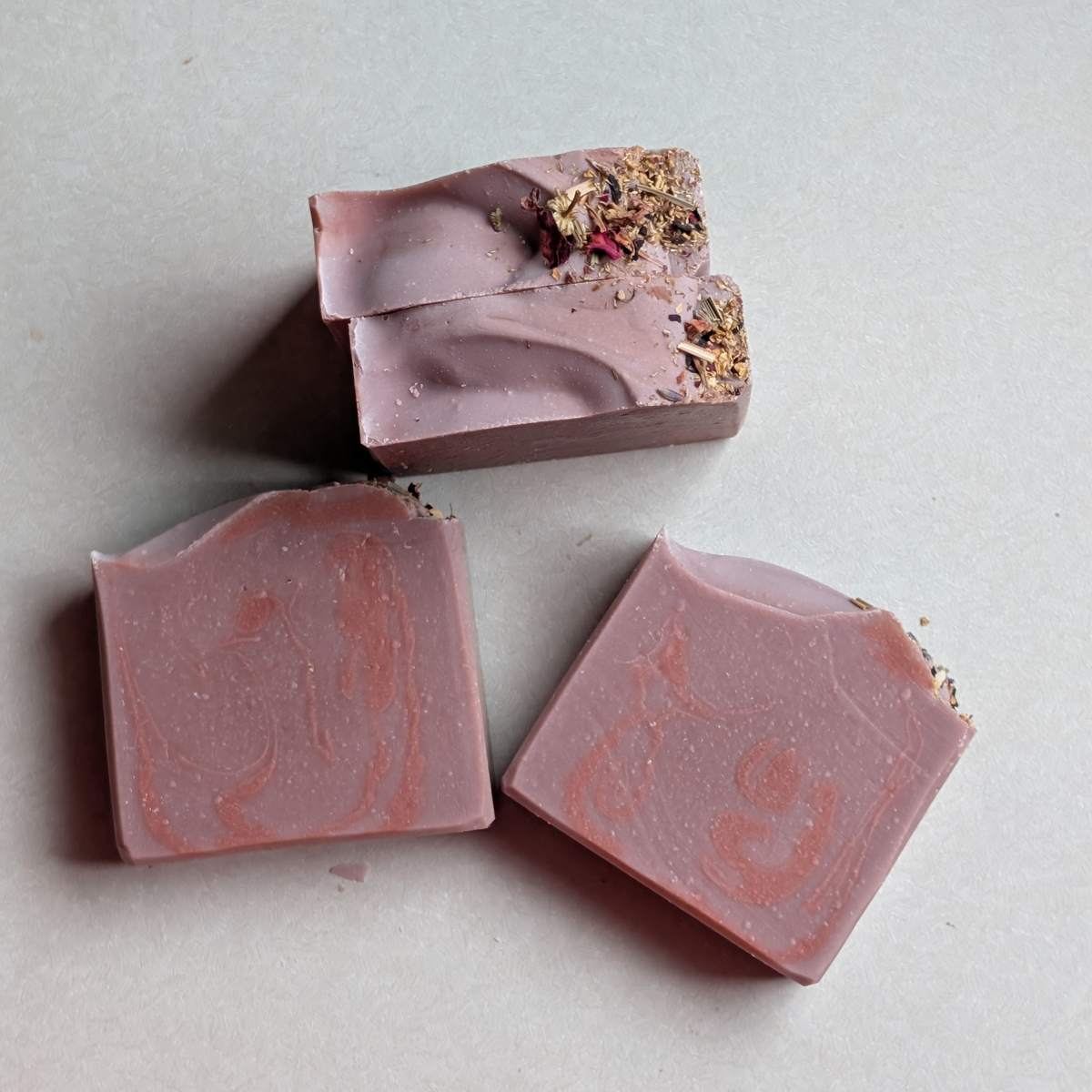 The Pink Hippie Goat Milk Soap Bar 4.5 oz Anxiety Free Essential Oil Blend Patchouli, Geranium, Ylang Ylang