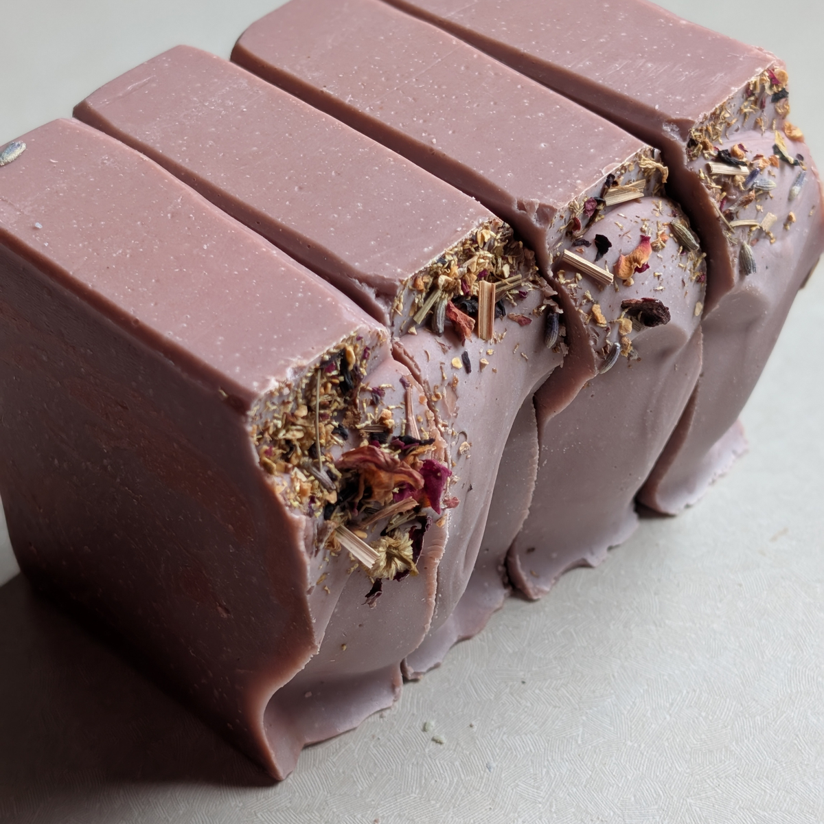 The Pink Hippie Goat Milk Soap Bar 4.5 oz Anxiety Free Essential Oil Blend Patchouli, Geranium, Ylang Ylang