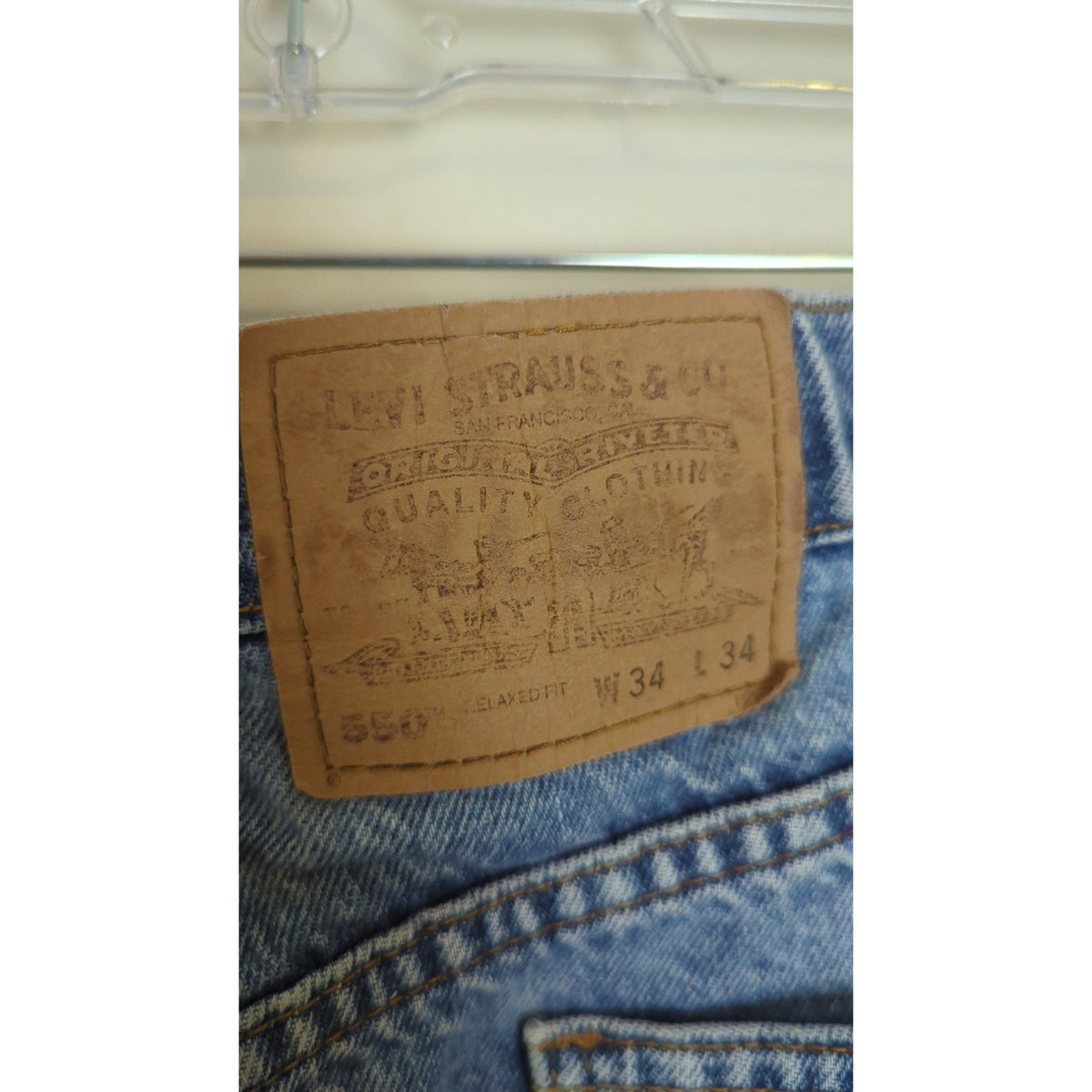 Vintage 90's Levi's 550 Orange Tab Men's 34x34