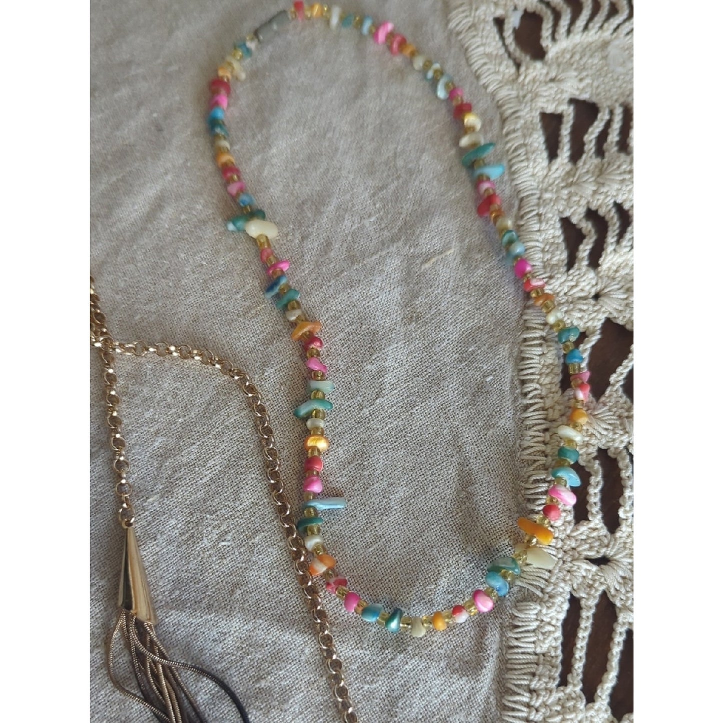 Eclectic Boho Luxe Jewelry Set  Mixed Metal Layered Necklaces, Lucky Brand