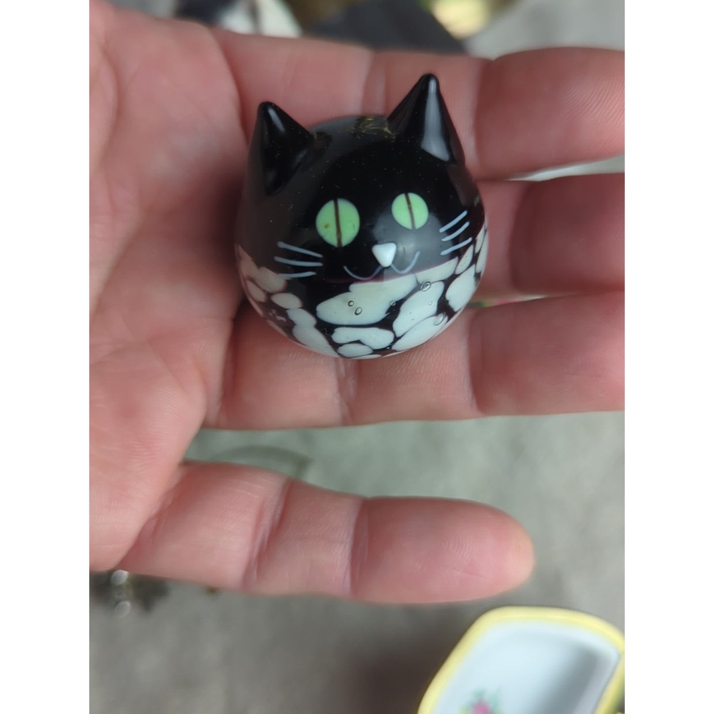 Whimsical Cat Lover Bundle Figurine Paperweight Notebook Earrings Mood Necklace