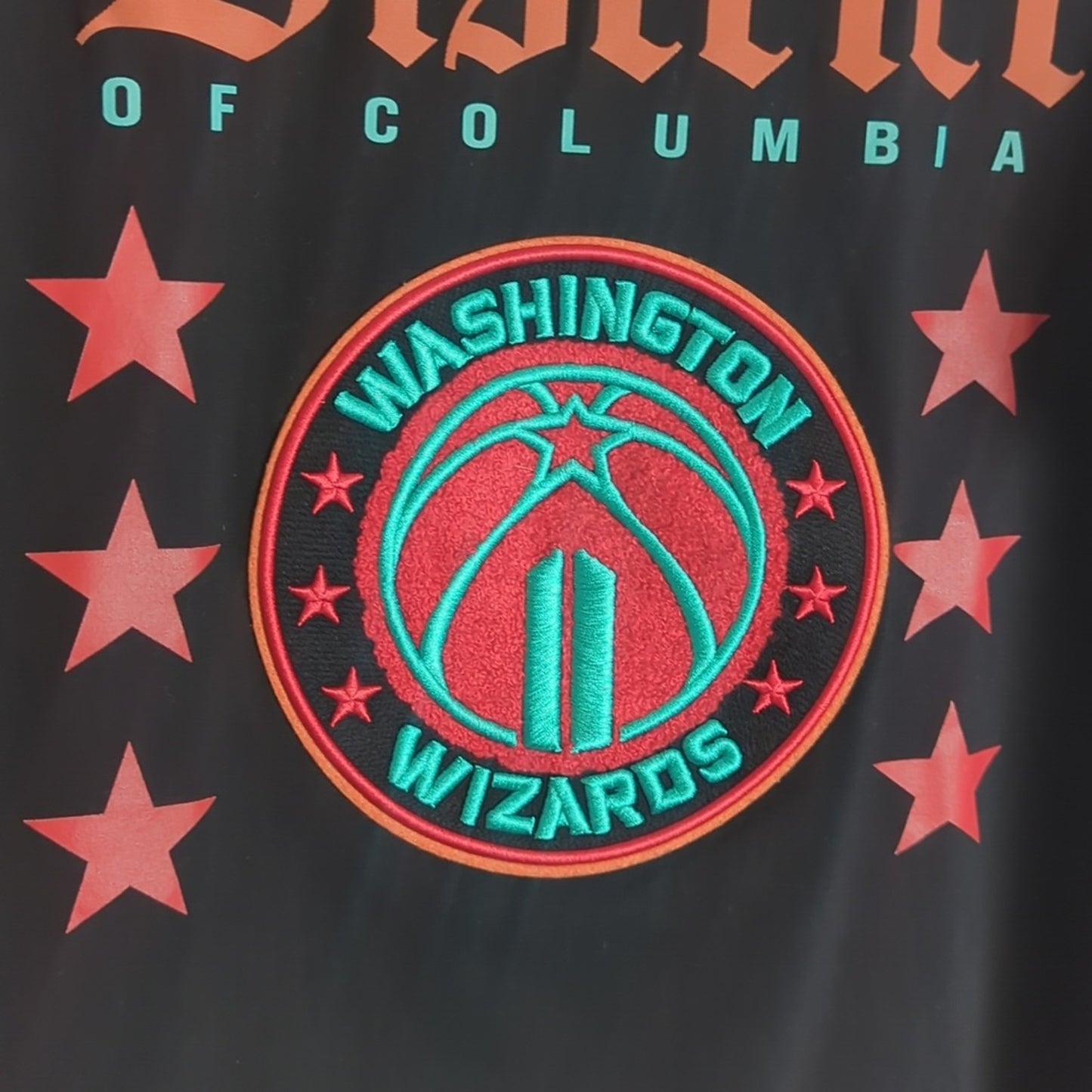 NBA Men's Pro Standard Black Washington Wizards 2023 City Edition T- Men's Large