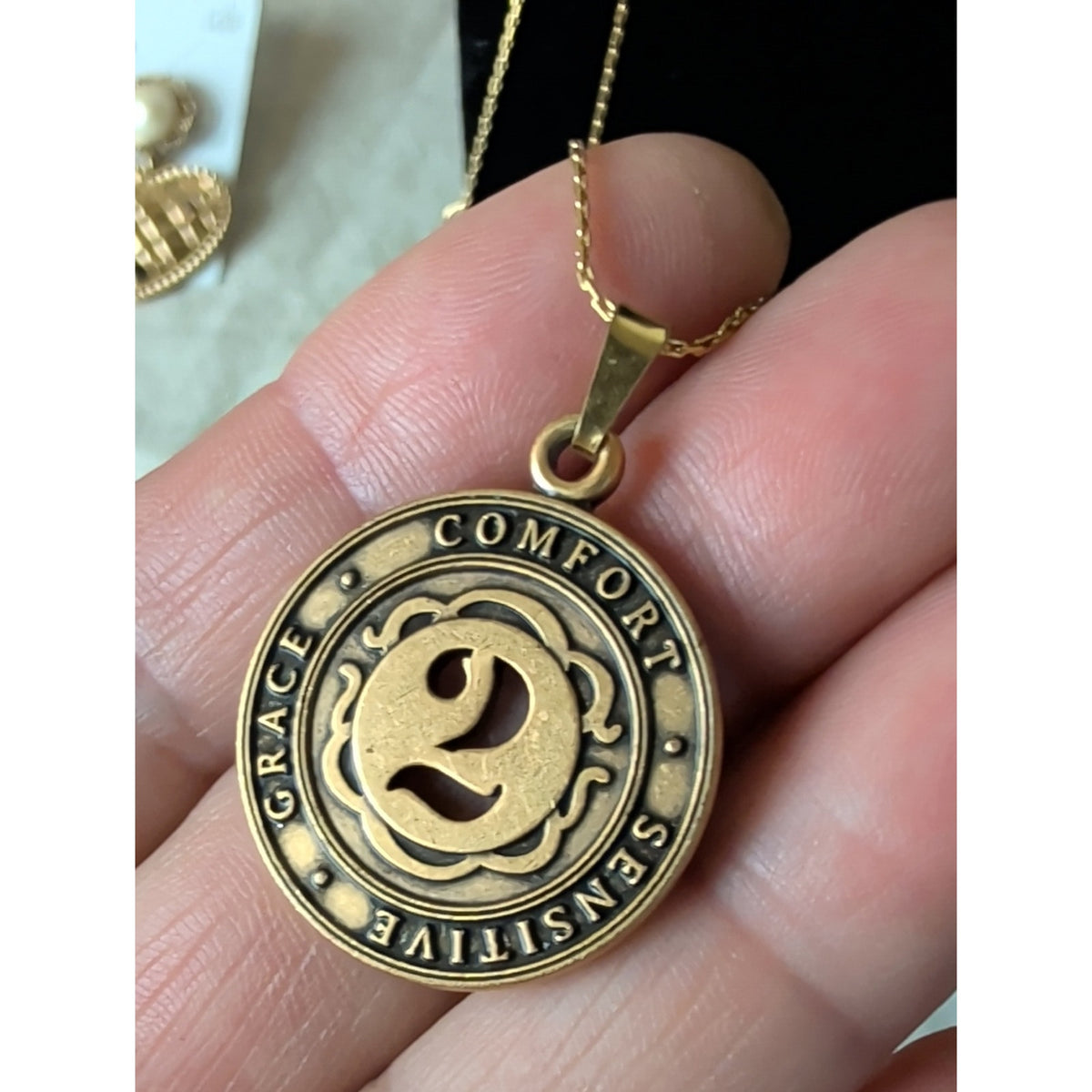 Alex and Ani Number 2 Necklace Gold Tone Adjustable Numerology Pendant 2017