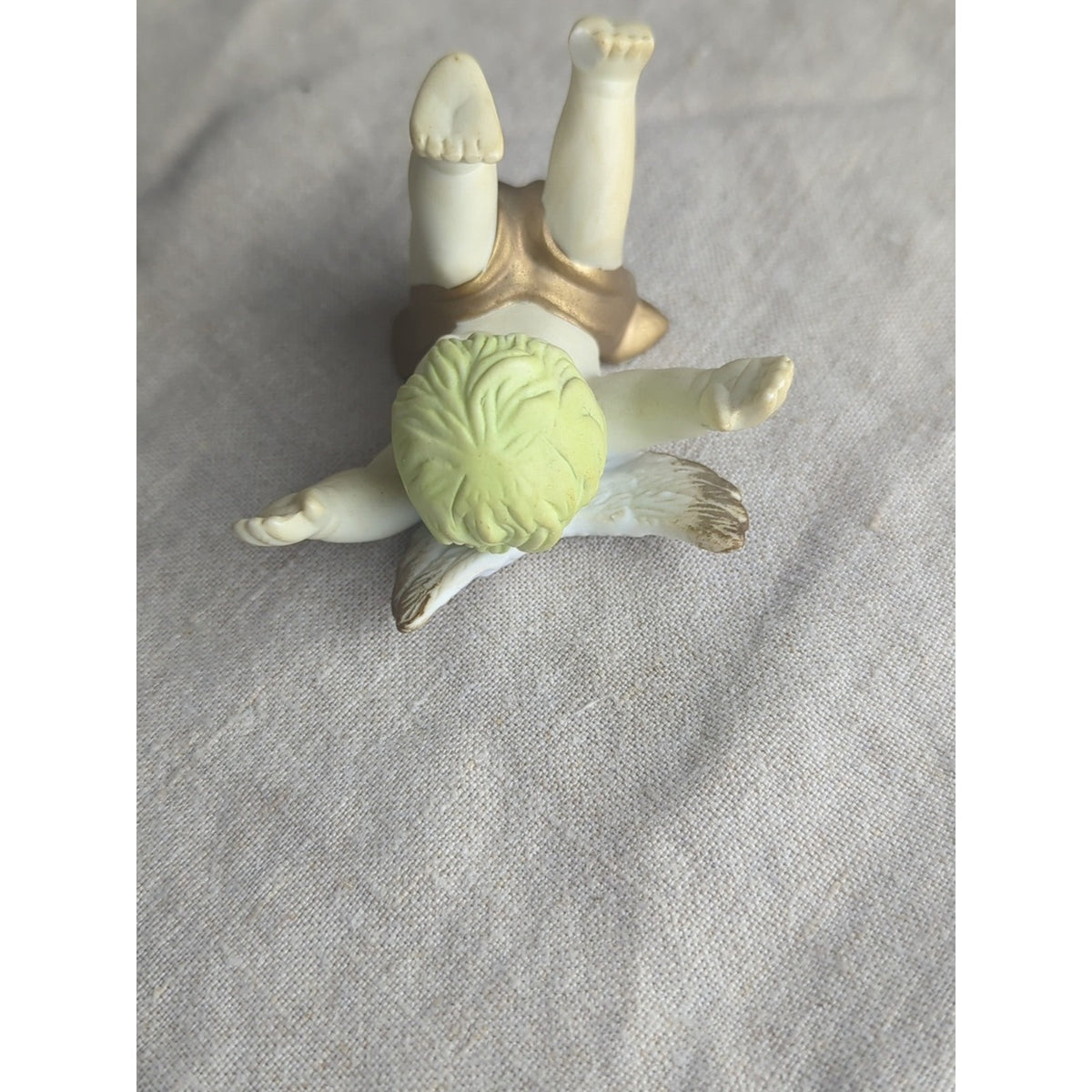 Vintage Cherub Candle Hugger – Romantic Putti Angel Pair Storybook Cottage