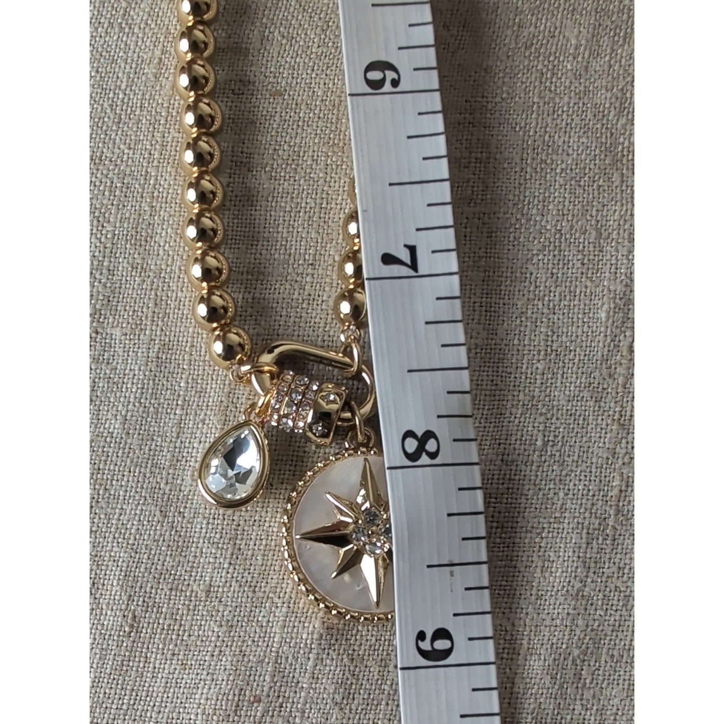 NWT J. CREW Gold Tone Necklace Nautical Pendant