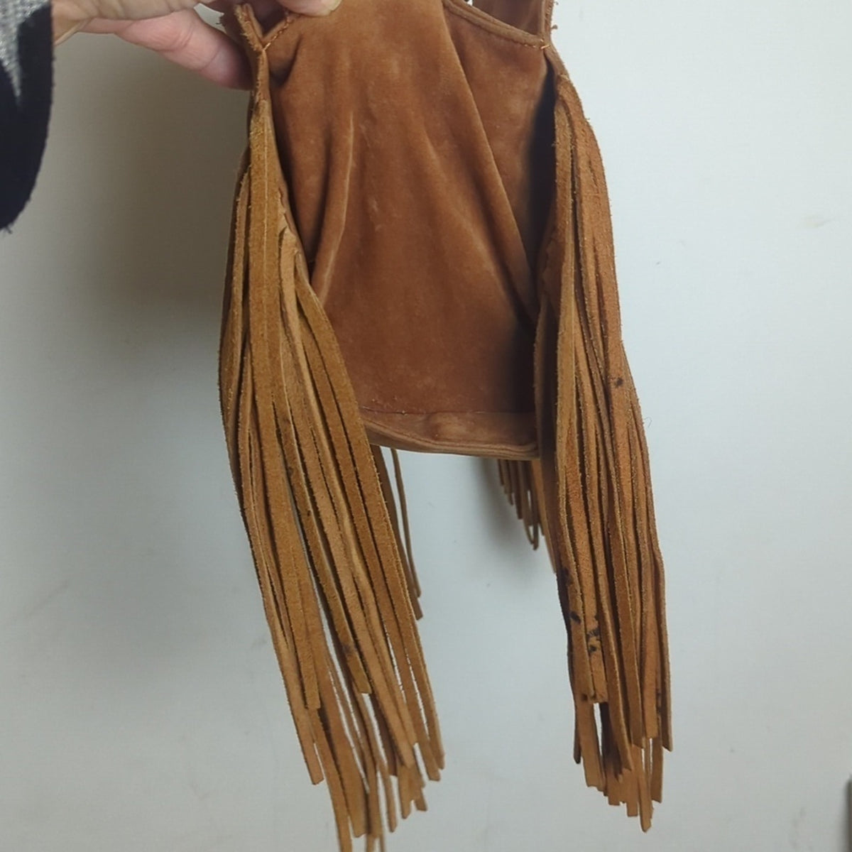 Y2K Suede Boho Western Tassel Crossbody Bag