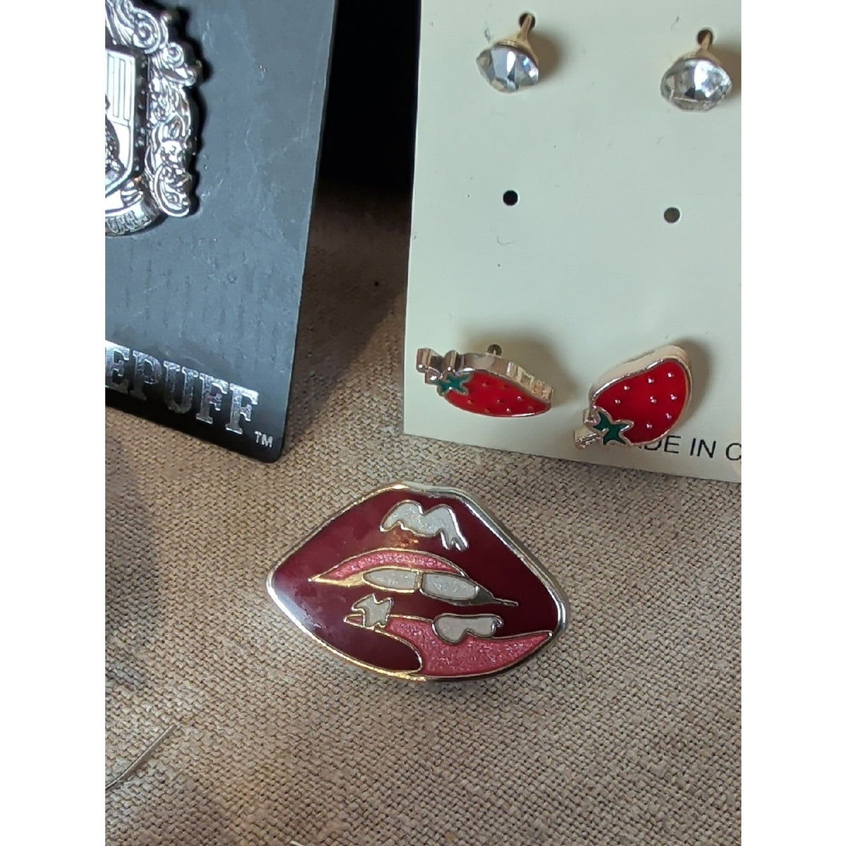 Whimsical  Jewelry Collection 23 Piece Bundle Playful Mushroom Coach Lips