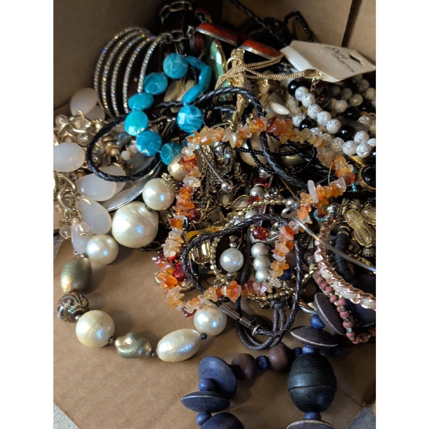 3 Lbs Mystery Craft & Wearable Jewelry Lot Mixed Jewelry