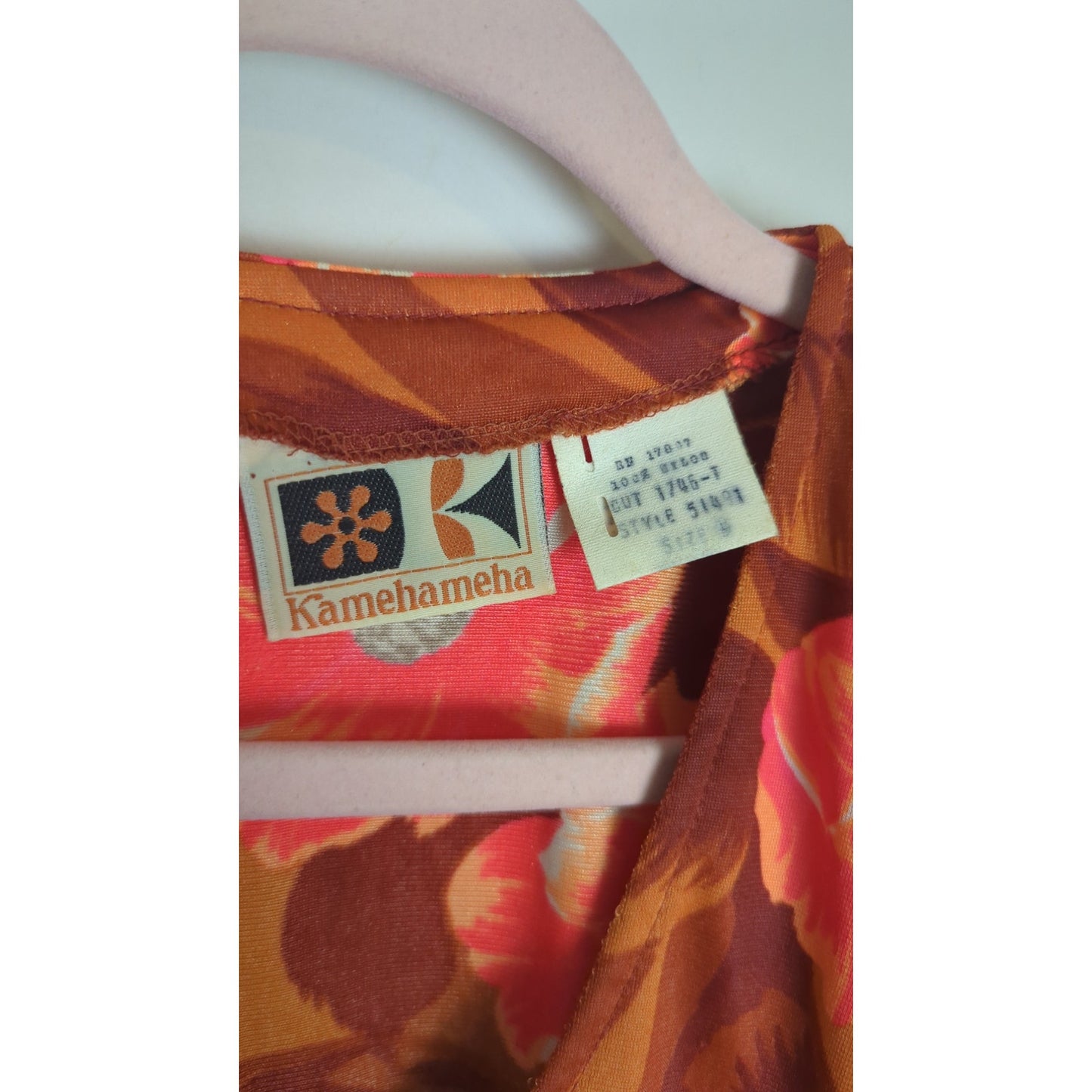 VTG 60's Hawaiian Kamehameha Pullover Top Women's Size Medium