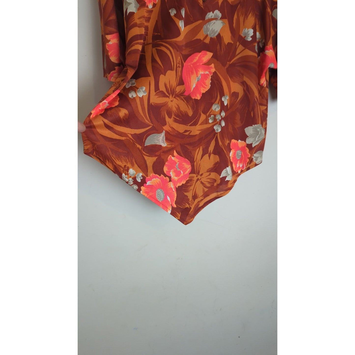 VTG 60's Hawaiian Kamehameha Pullover Top Women's Size Medium