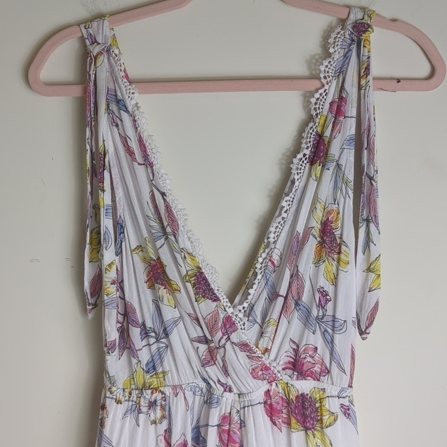 Floral Boho Romper Loungewear Athleisure Women's Small