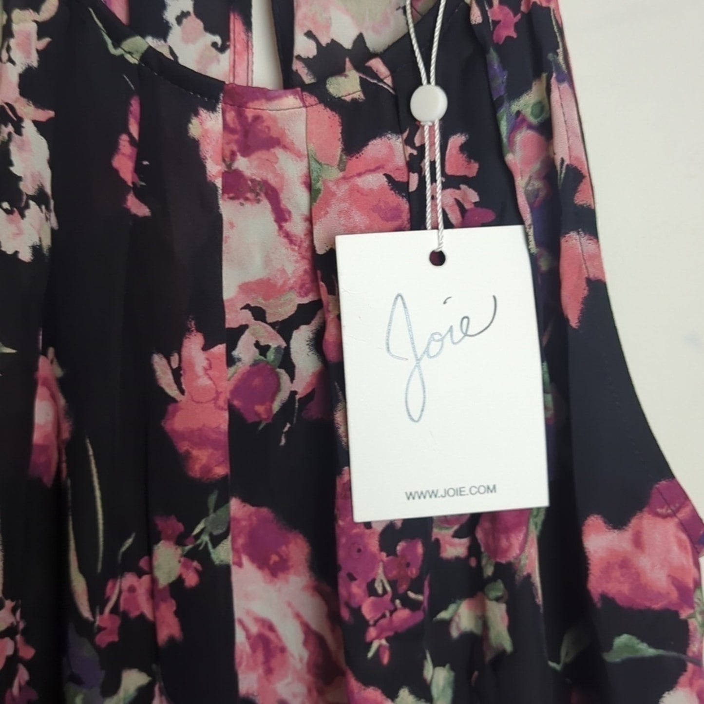 NWT Joie 100% Silk Floral Blouse Women's Size Small