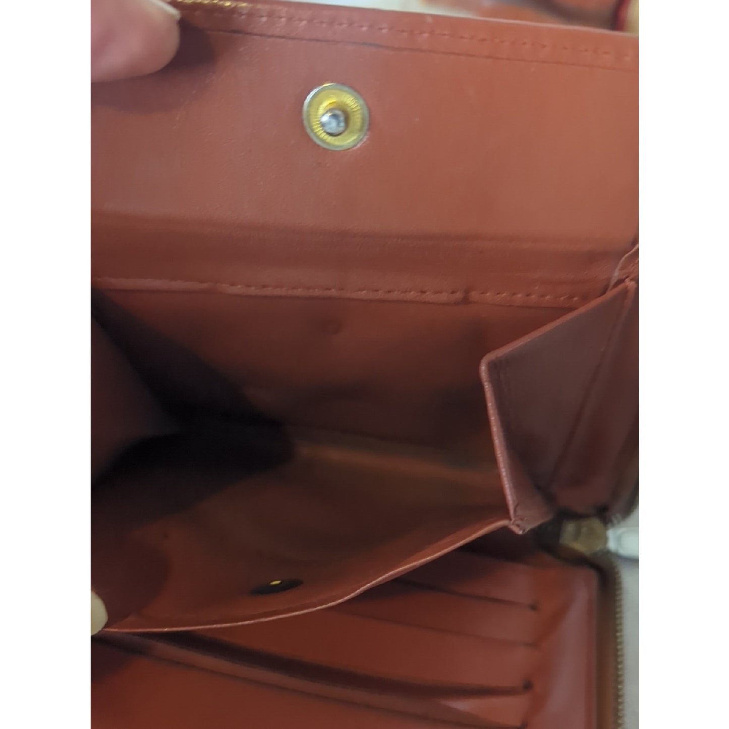 Vintage MCM Visetos Wallet Cognac Monogram Made in Germany 80s