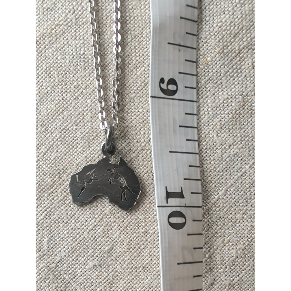 Vintage Handmade Sterling Silver Australia Kangaroo Pendant 925 Italy Necklace