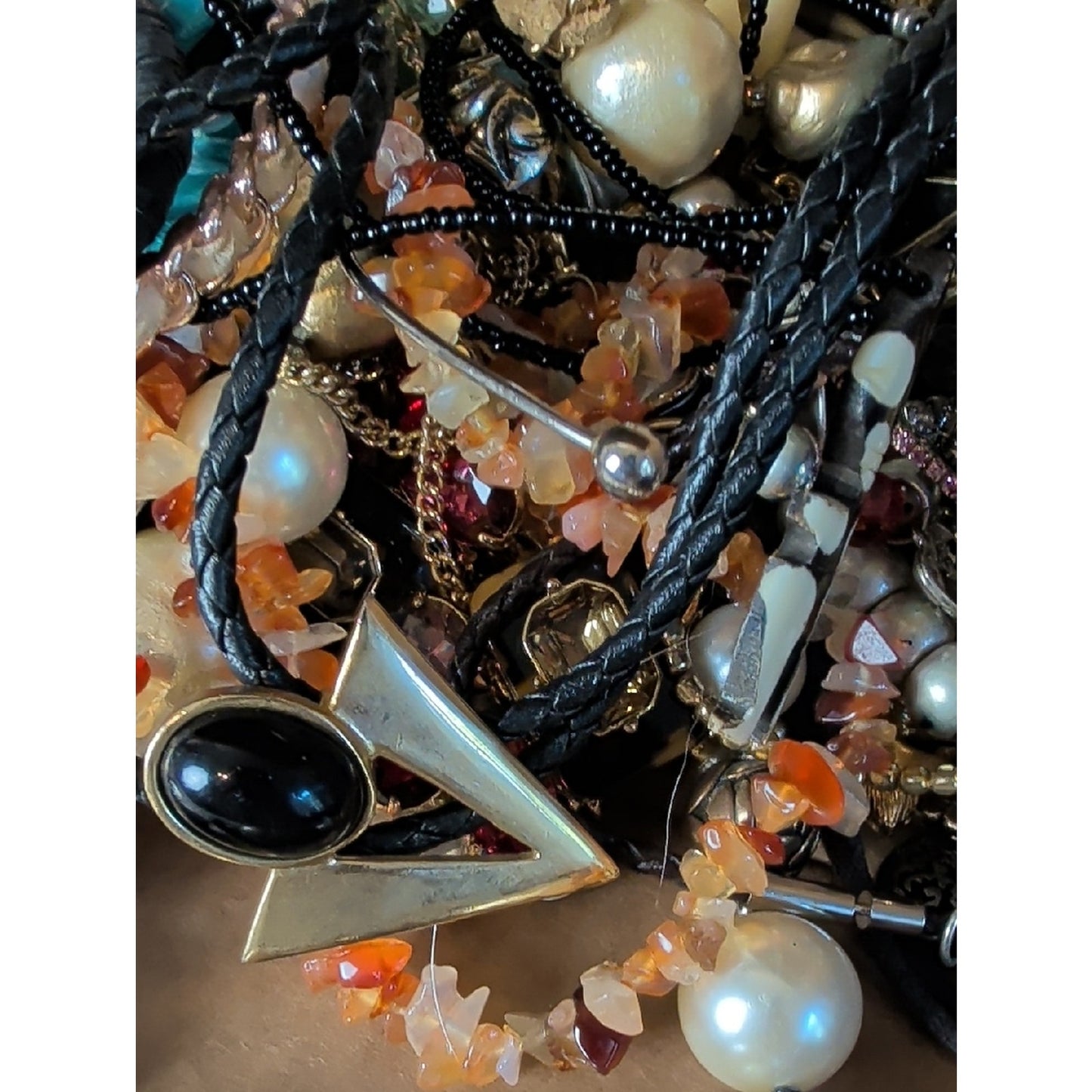 3 Lbs Mystery Craft & Wearable Jewelry Lot Mixed Jewelry