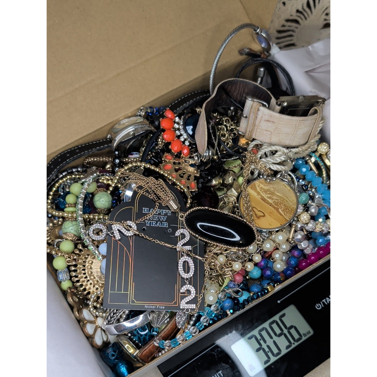 3 Lb Of Mystery Craft Jewelry! Some Wearable!! Treasure Hunt!