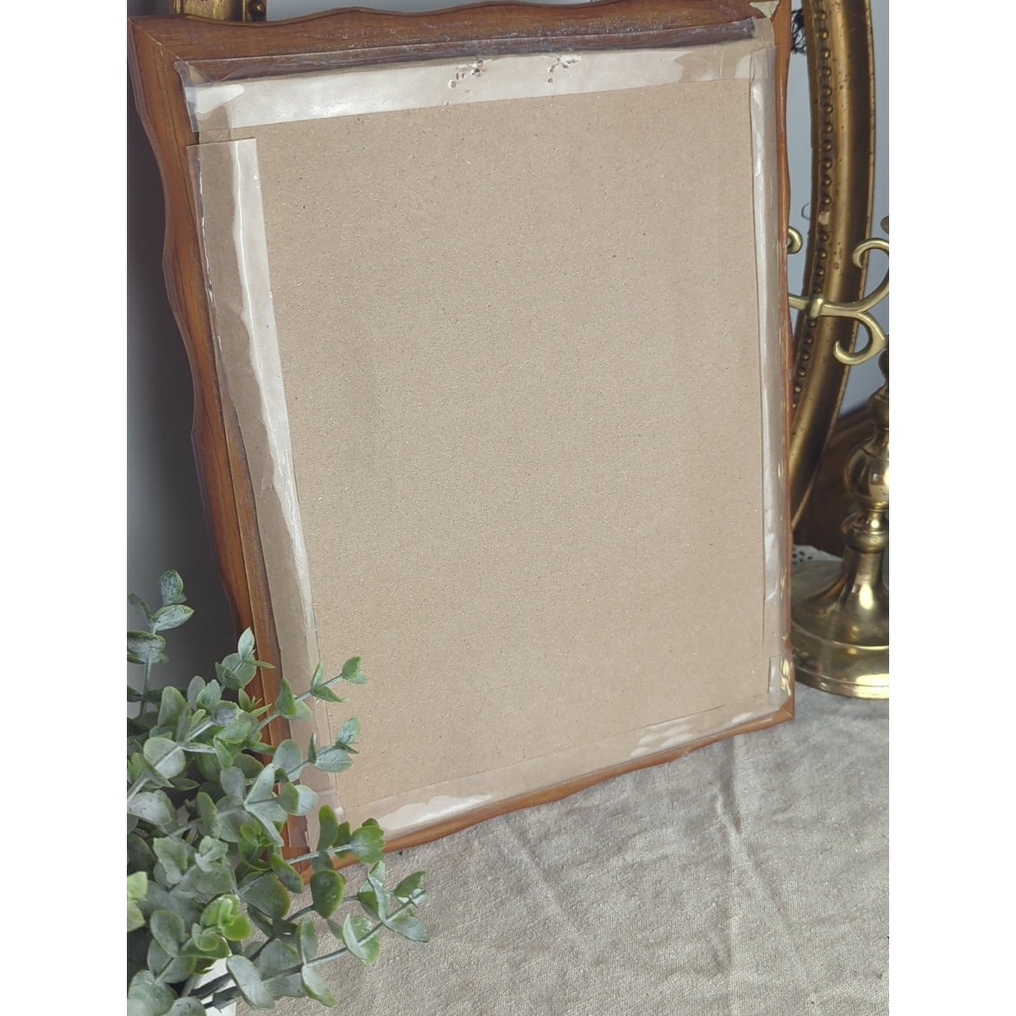 Vintage Floral Crewel Embroidery Framed Art, Romantic Cottage Wall  Art