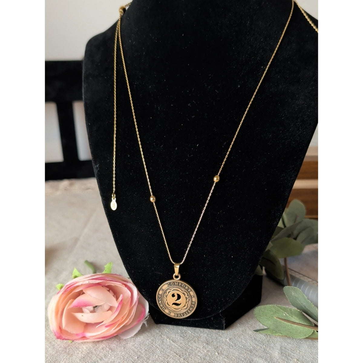 Alex and Ani Number 2 Necklace Gold Tone Adjustable Numerology Pendant 2017