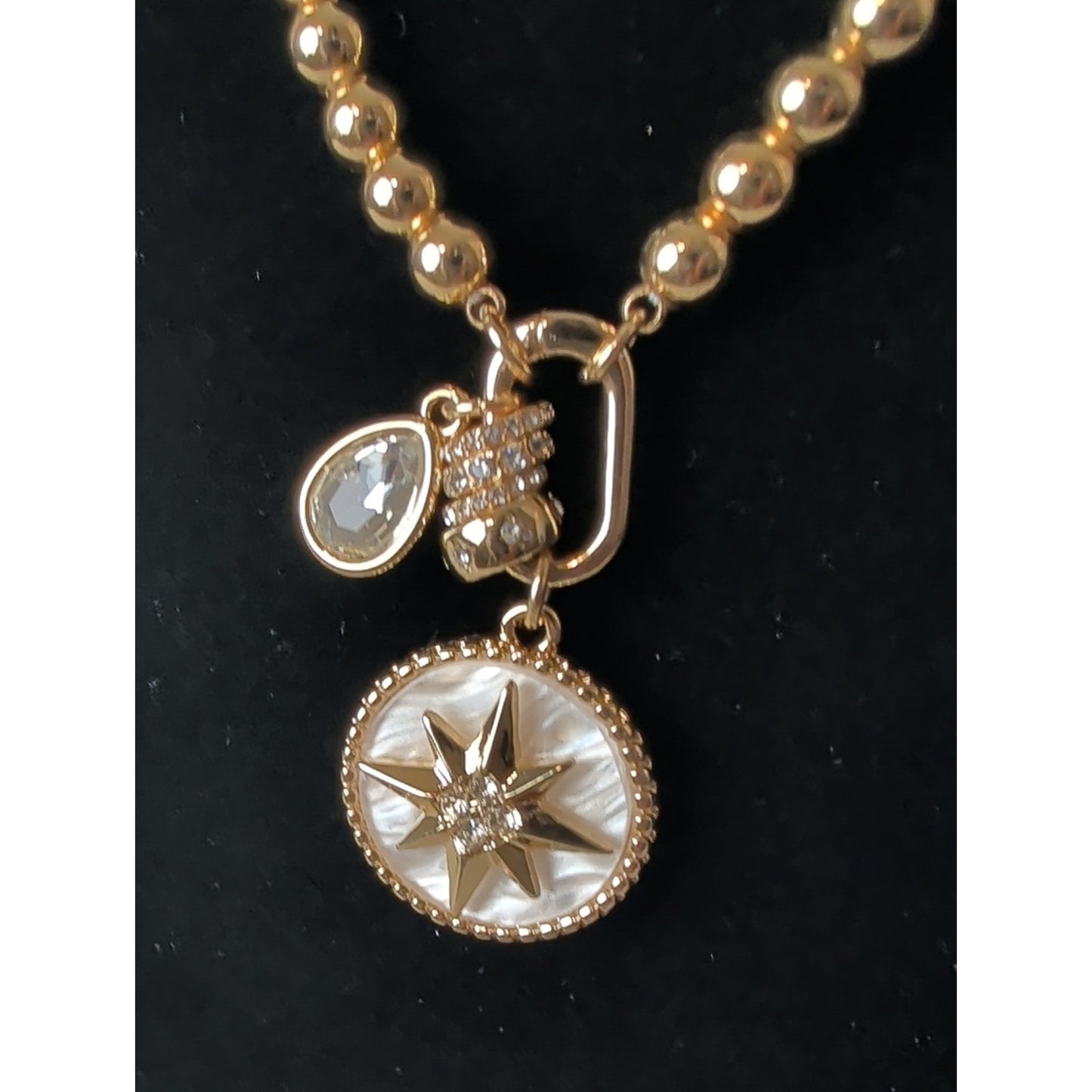 NWT J. CREW Gold Tone Necklace Nautical Pendant