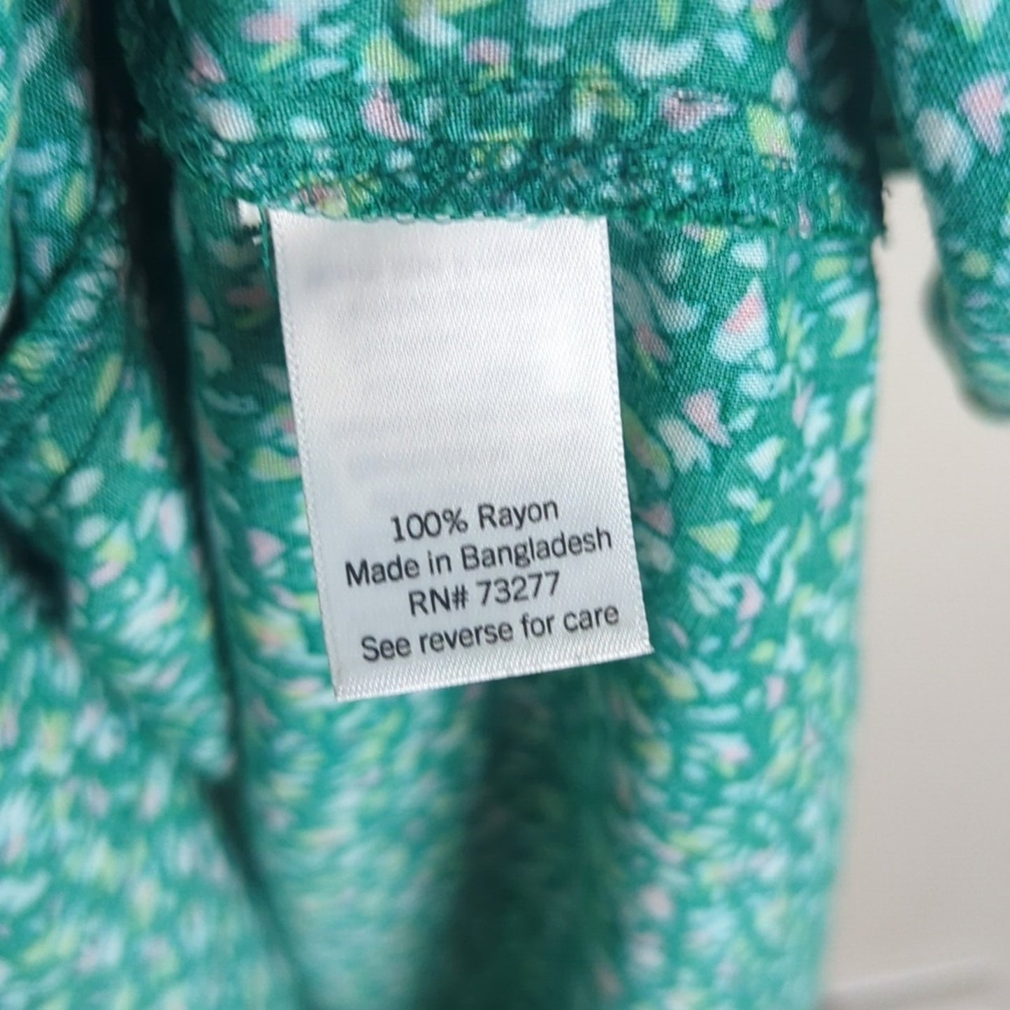Kelly Green Floral Farmhouse Maxi Dress With Pockets and Belt Women's Size Small