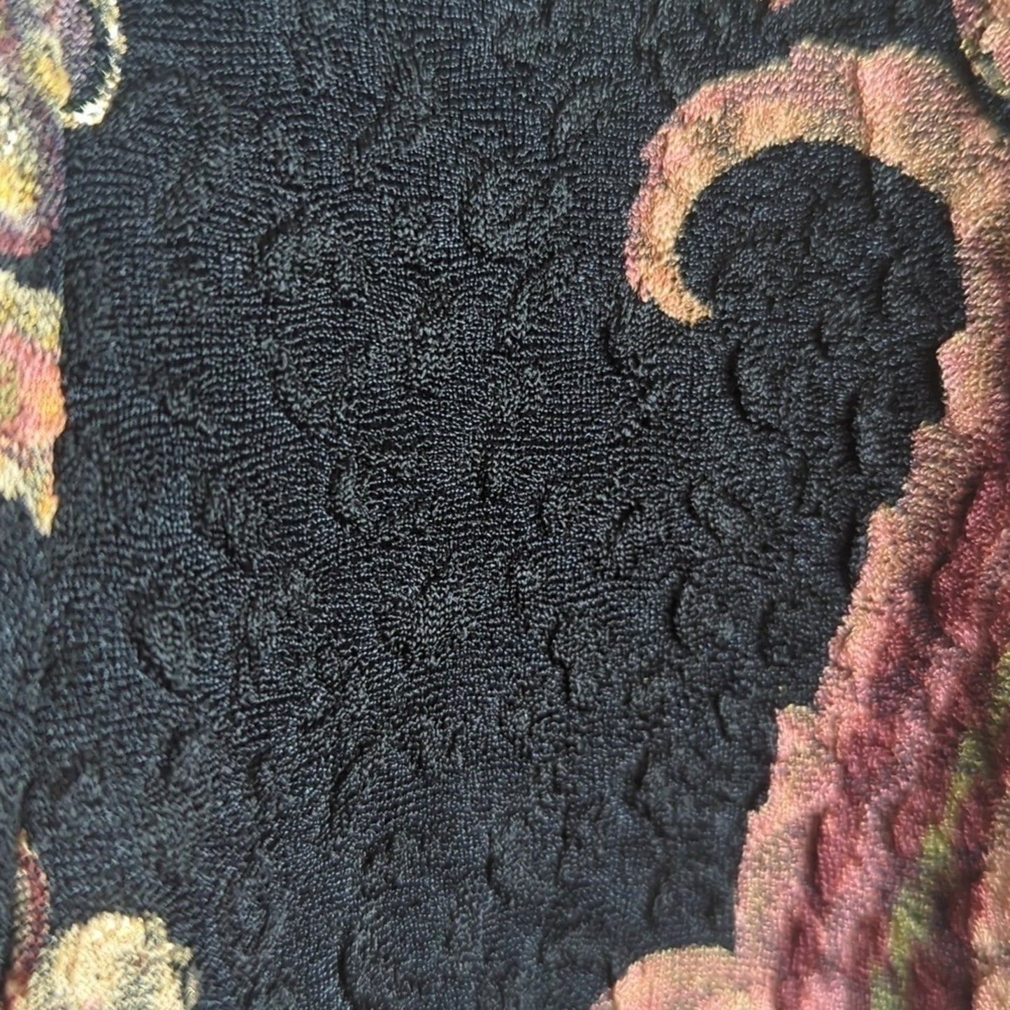 Whimsigoth Y2K Cardigan Floral Paisley Animal Print Background Jewel M