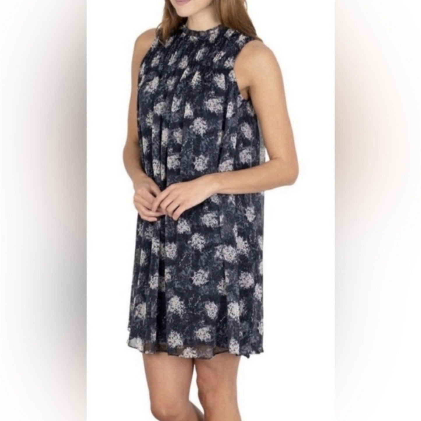Joie Baltic Print Sleeveless Dress Women's Size Medium