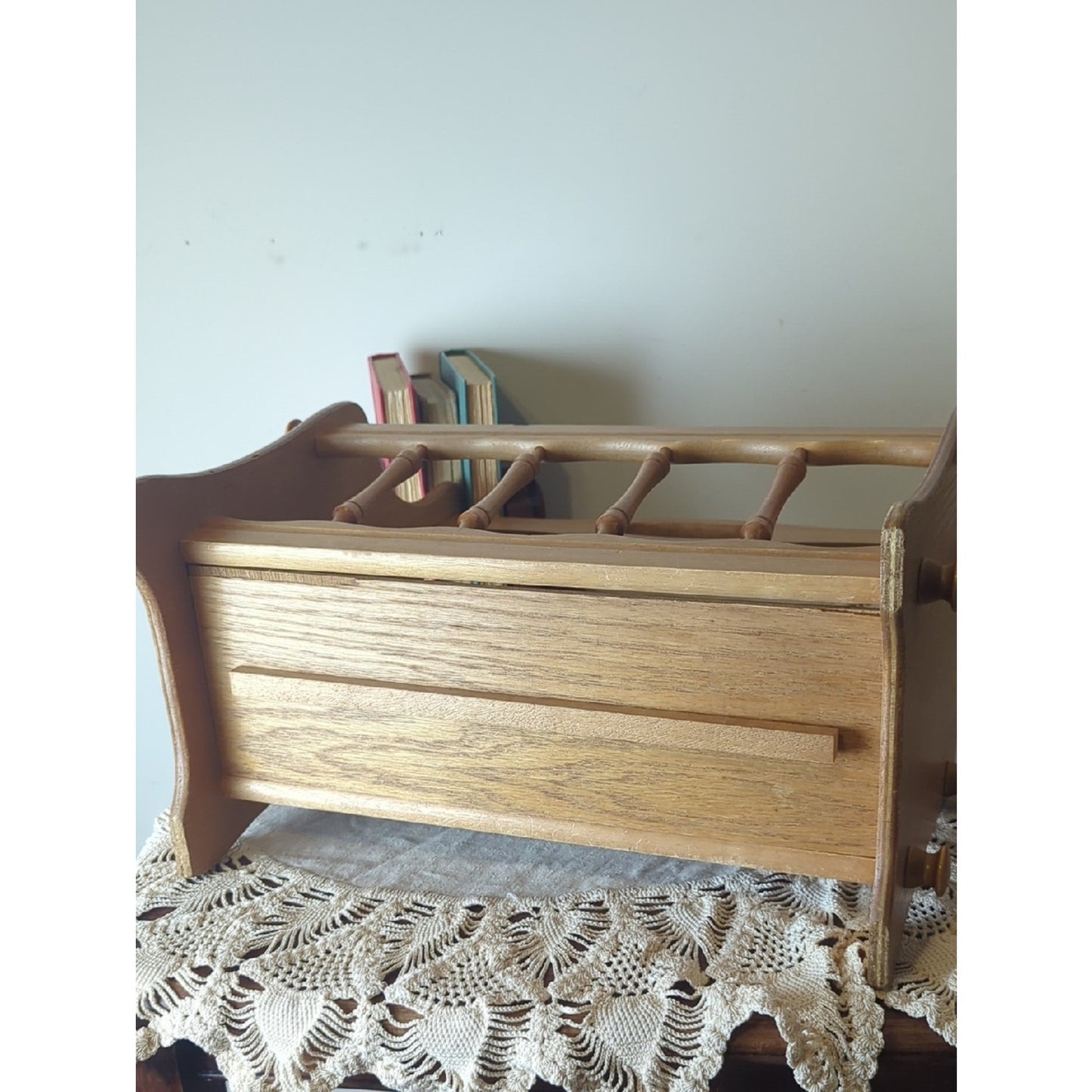 Newspaper Stand Magazines Holder Rack Vintage Repurpose
