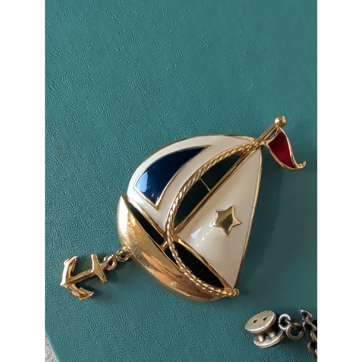 Vintage Nautical Sailboat Brooch Lot JJ Avon  Coastal Grandma Maritime Cottagec