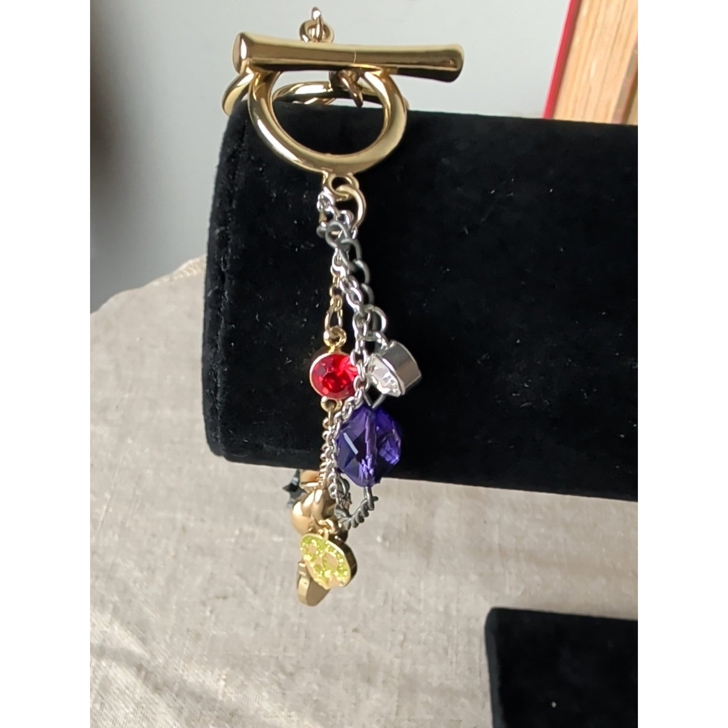Handcrafted Disney Villains Inspired Charm Bracelet Gold Tone Gothic Fairy Tale