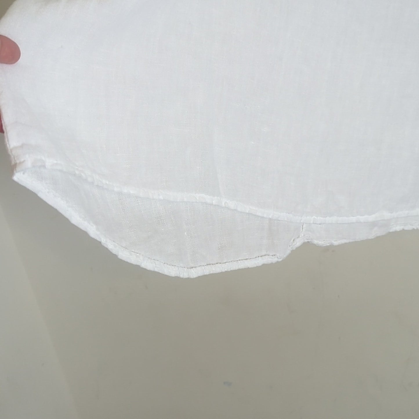 Made In Italy 100% Linen Pullover Top Semi-Sheer Women's Size 2X