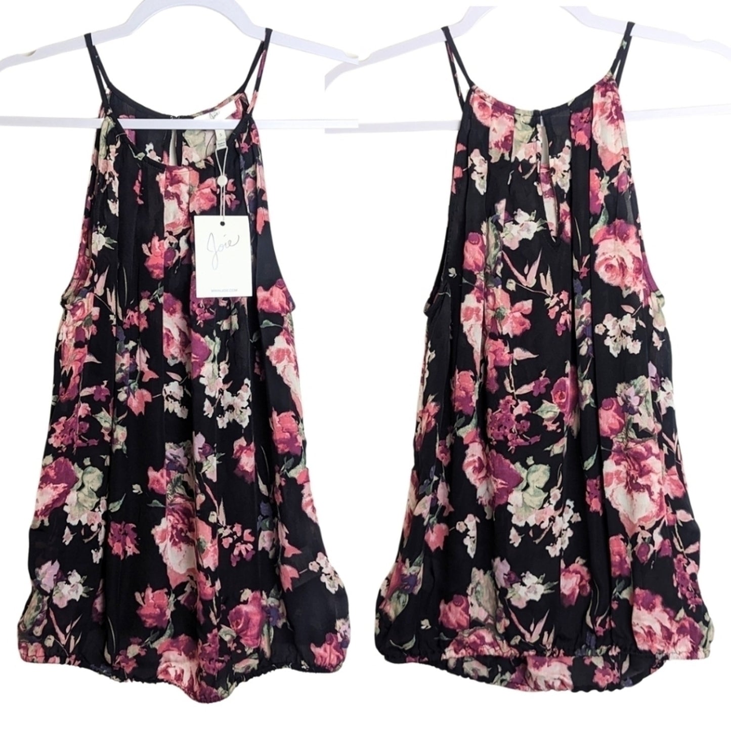 NWT Joie 100% Silk Floral Blouse Women's Size Small