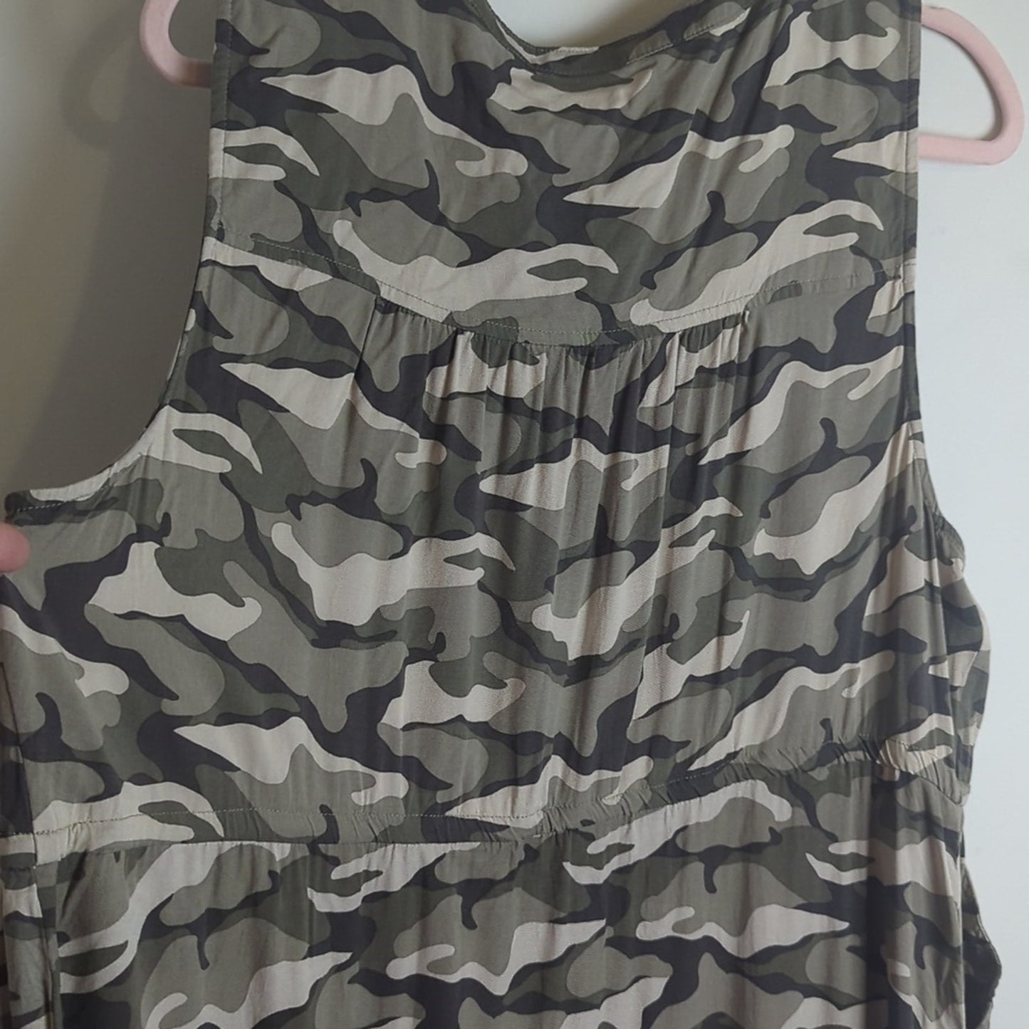 Mini Challis Zip-Front Shirt Dress Camp Women's Size 2X