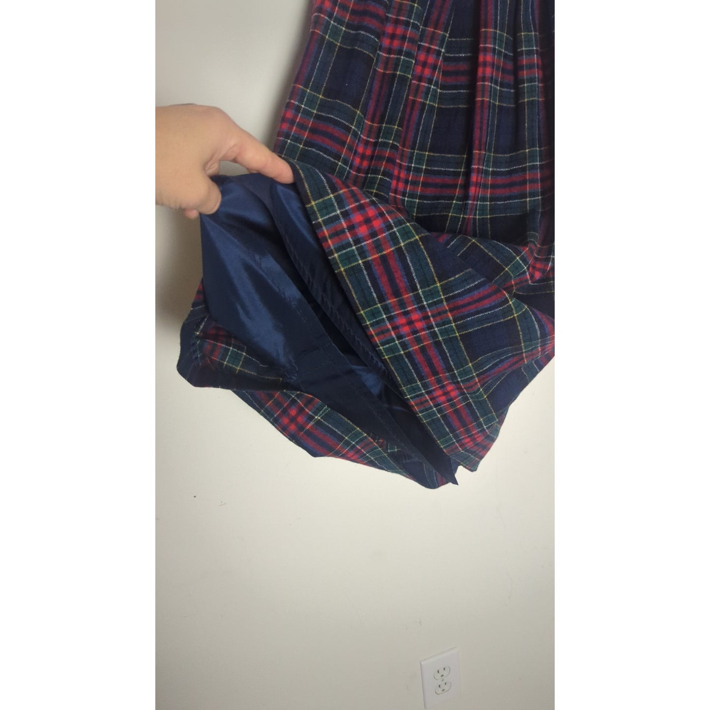 VTG 1970's Pendleton Allison Tartan Virgin Wool Skirt & Scarf Small