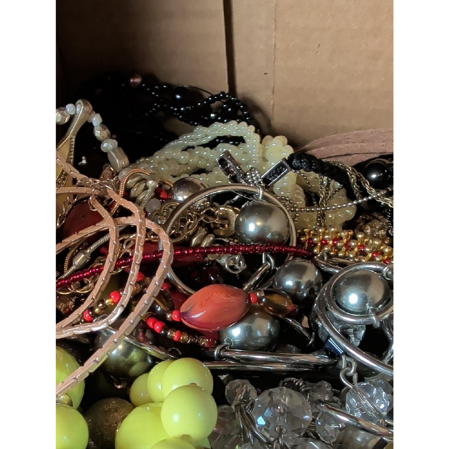 Mystery 2lbs Jewelry Lot All Wearable Variety Vintage New On Tag Artisan