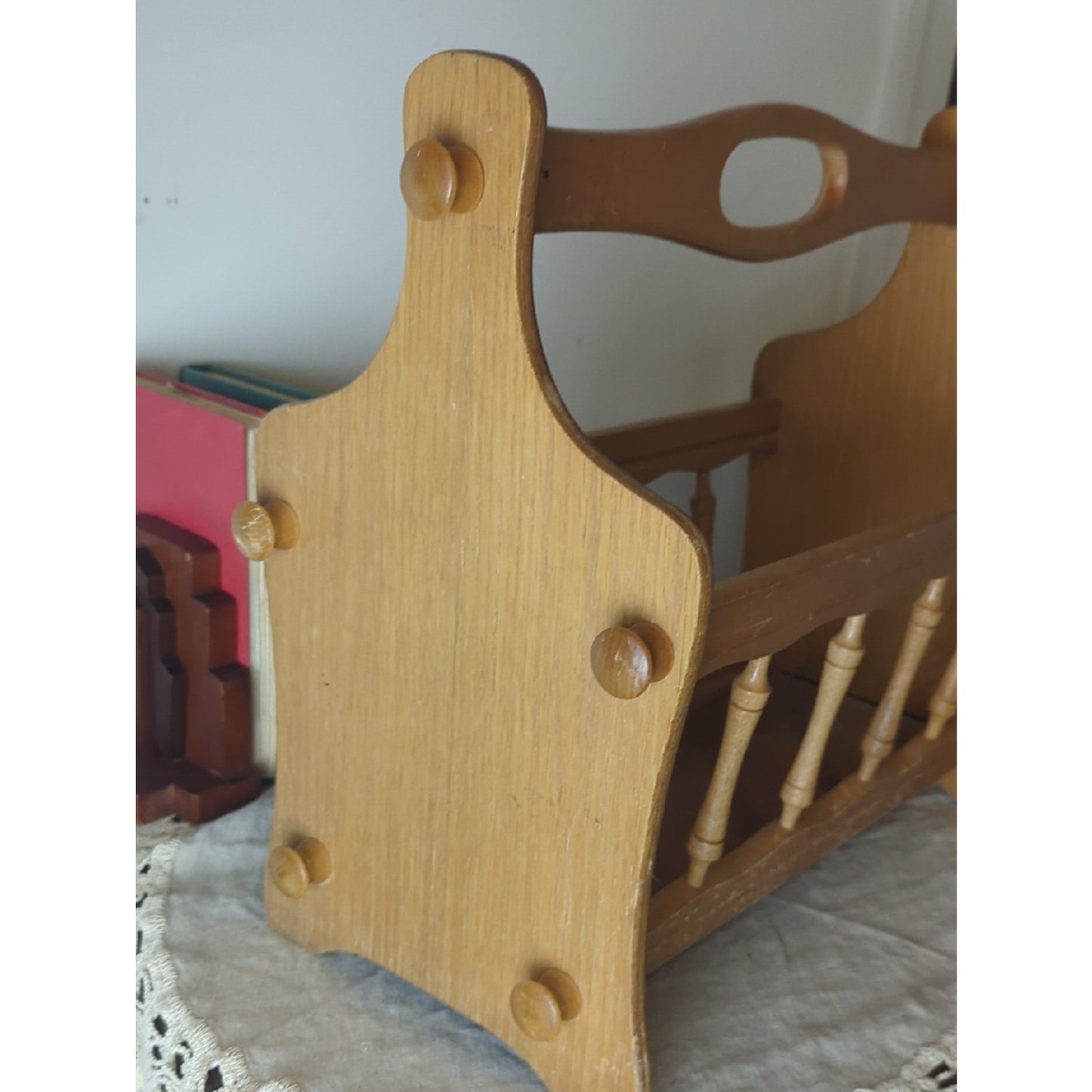 Newspaper Stand Magazines Holder Rack Vintage Repurpose