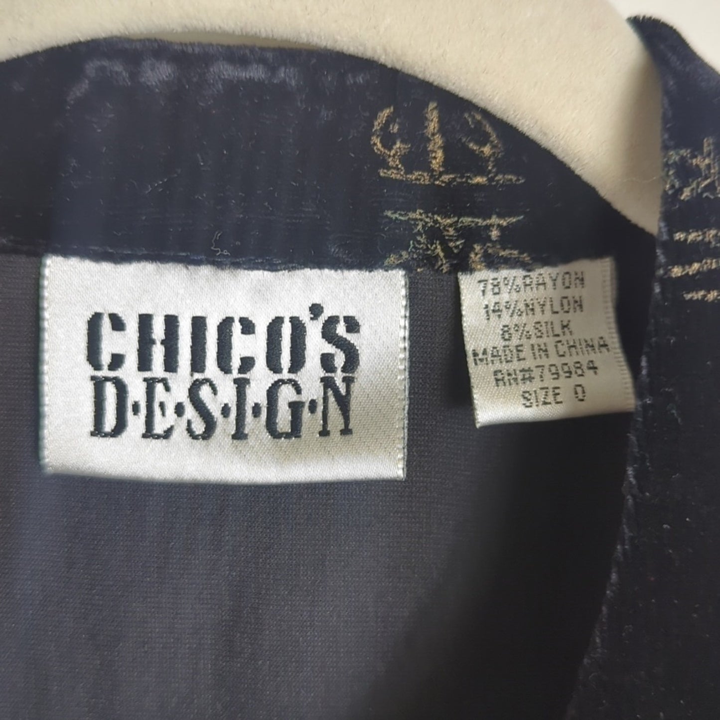Vintage Chico's  Silk Blend Cardigan Jacket  Women's Small 4-6
