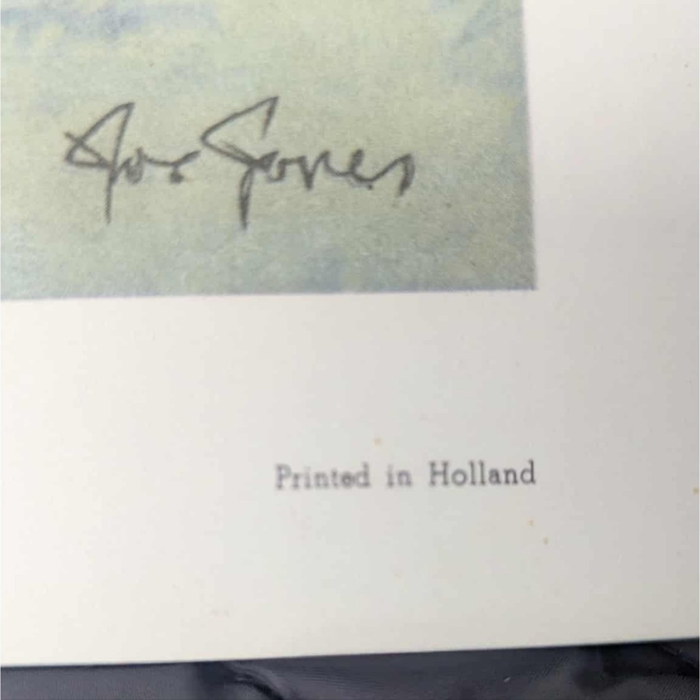 Vintage 70's Joe Jones “Setting Sail” Coastal Harbor Art Printed In Holland