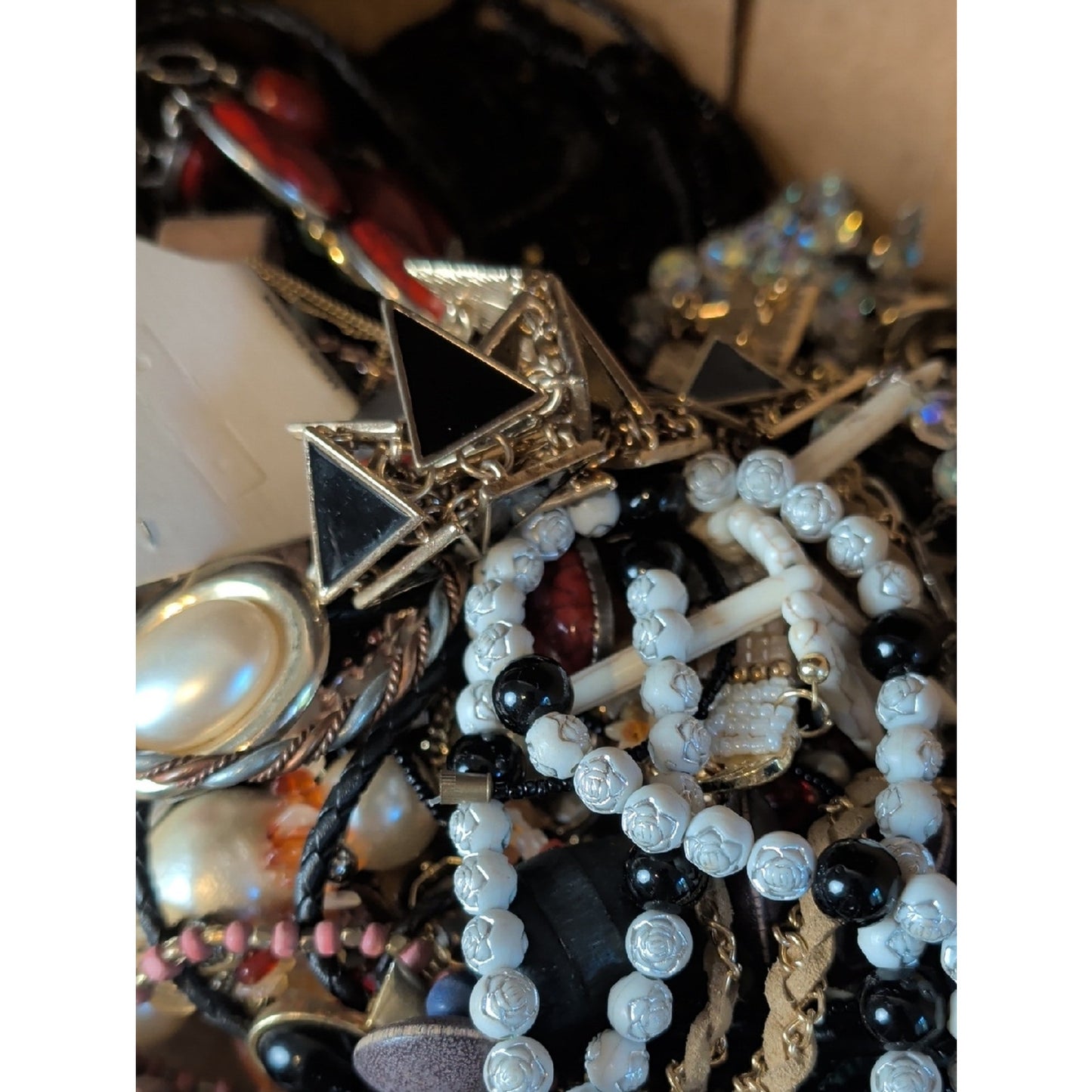 3 Lbs Mystery Craft & Wearable Jewelry Lot Mixed Jewelry