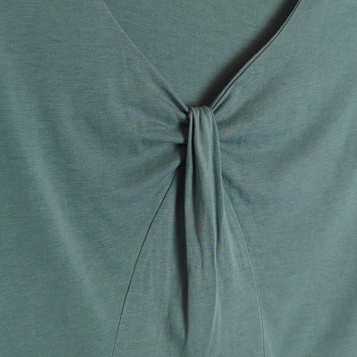 Boden Basic V-Neck Gathered Top Lyocell & Cotton Women's 10