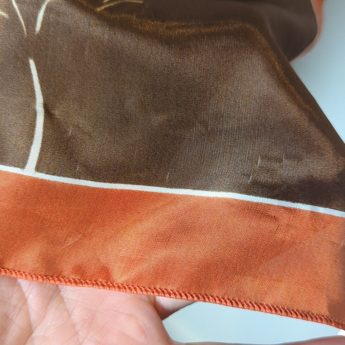 Vintage Desert Canyon Scenic 80's- 90s Western Landscape Satin Scarf