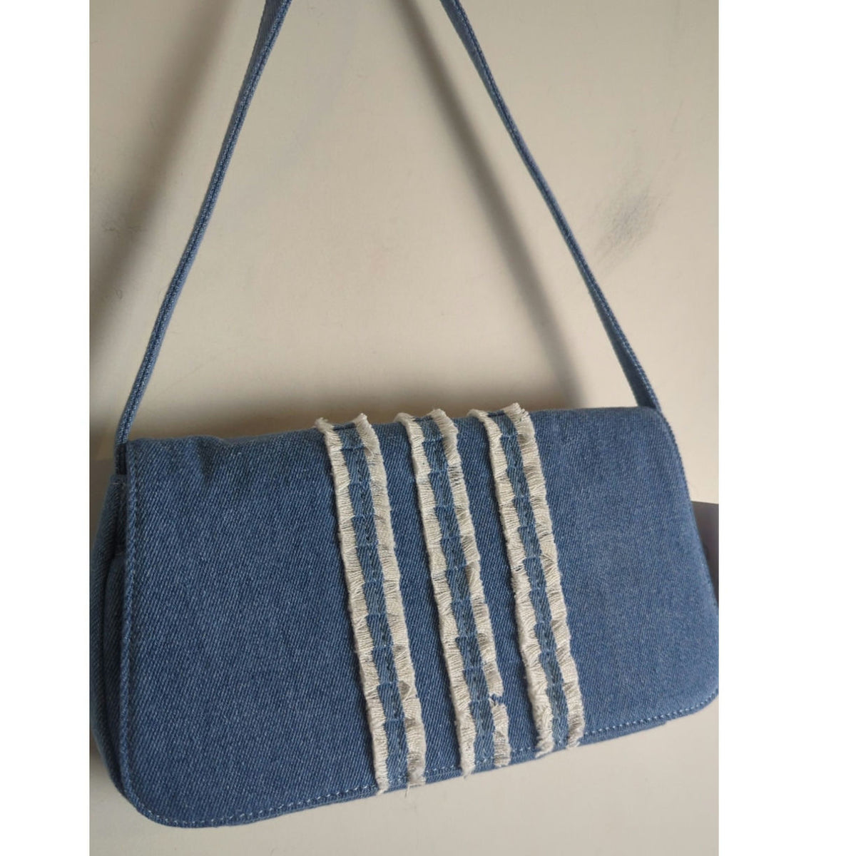 NWT 2 Bundle Y2K Q&A Denim Handbags Embroidered Patchwork