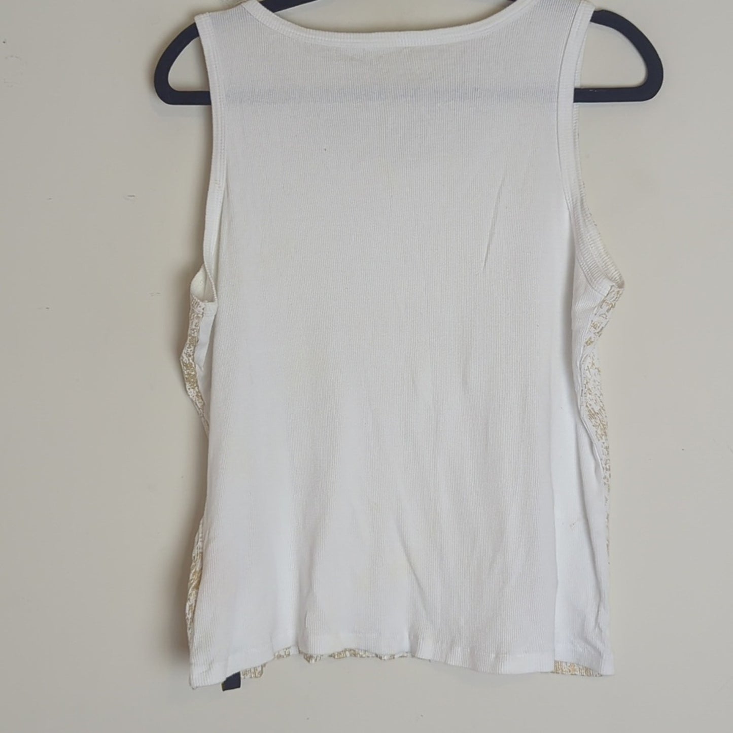 Y2K Old Skool Tank With Beaded Crown Women's XL