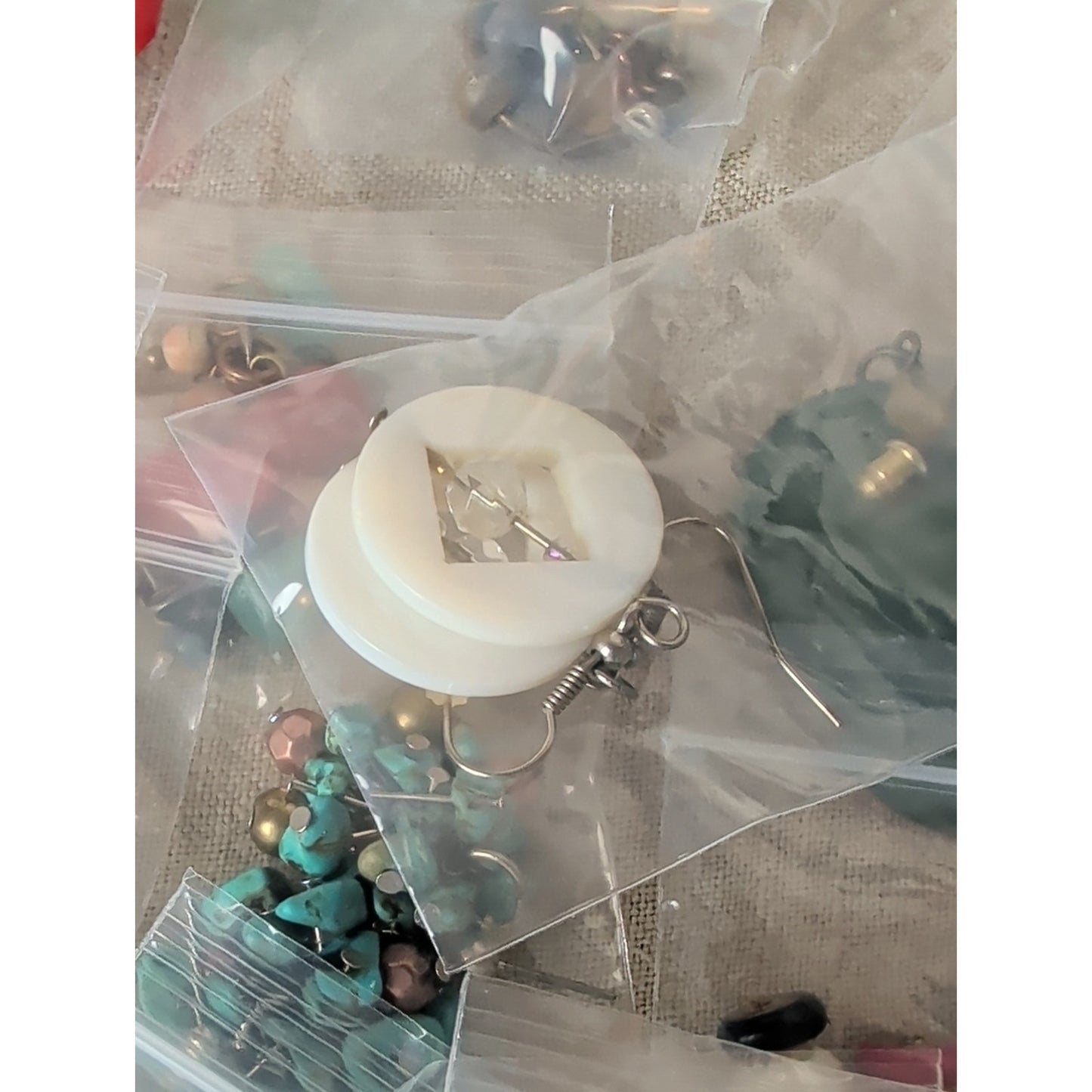 46 Pair Beachy Boho Earring Lot + 4 Stretch Bracelets Coastal Grandma Resell
