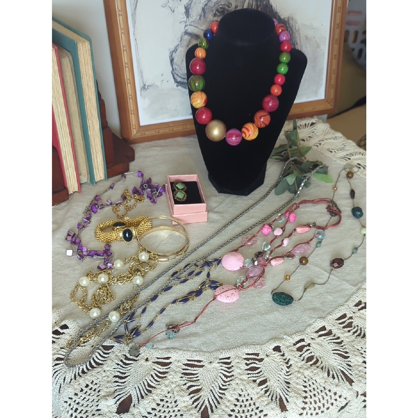 Art to Wear Jewelry Collection | 11pc Curated Statement Wear Or Reseller Lot