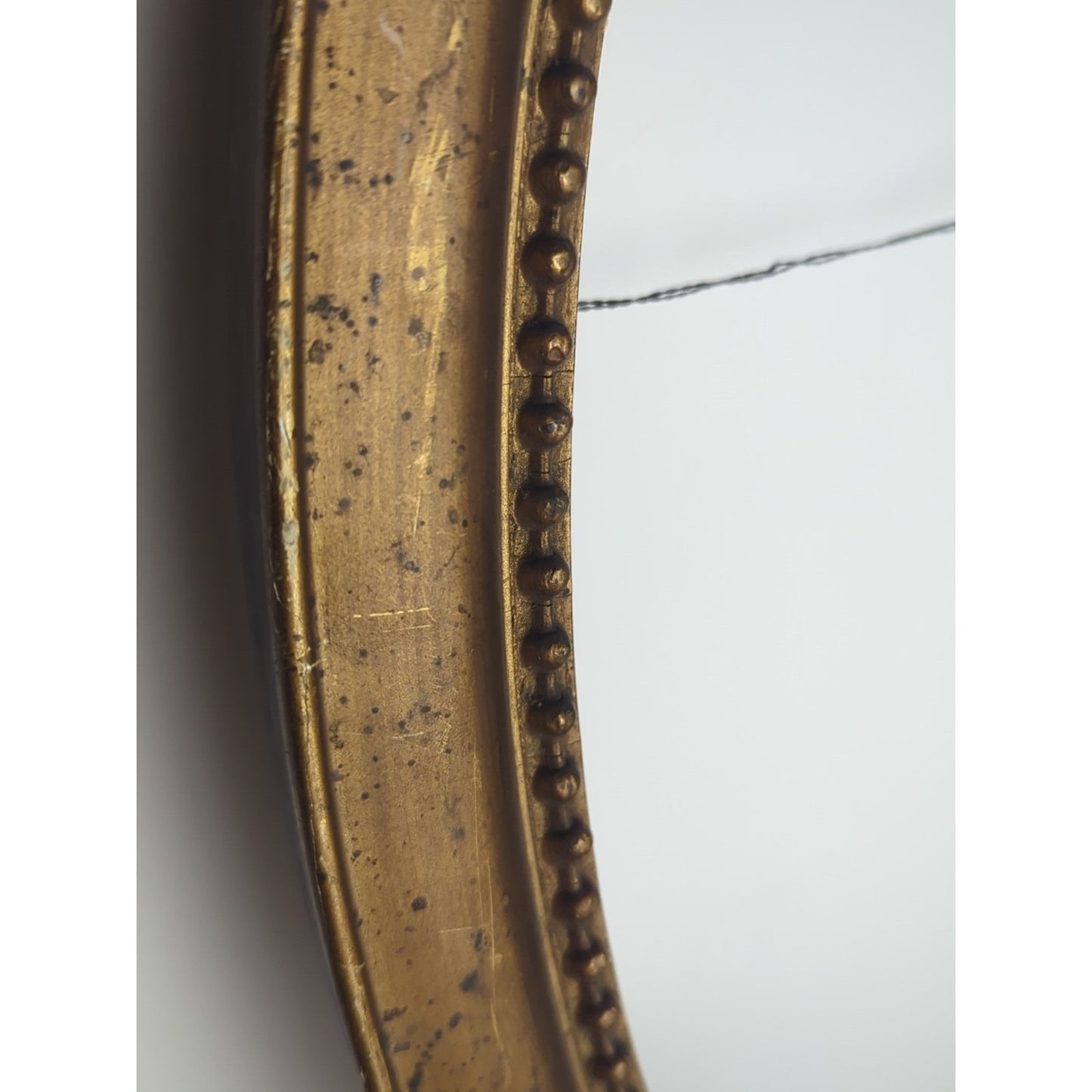 Antique Oval Gilded Frame 22"x16" Early 1900's Edwardian Style