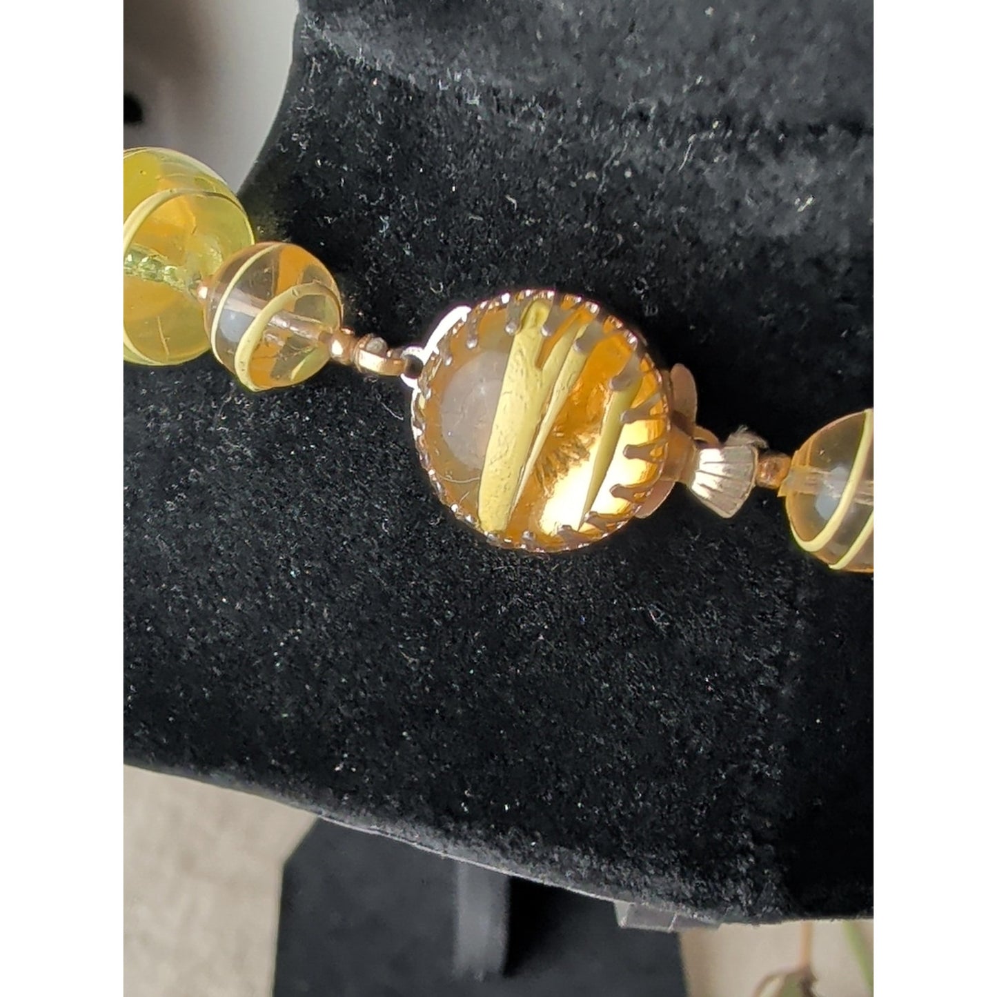 Mod Hong Kong 1960s Atomic Orb Retro Fashion Necklace