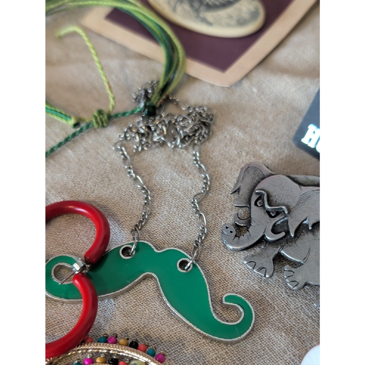 Whimsical  Jewelry Collection 23 Piece Bundle Playful Mushroom Coach Lips